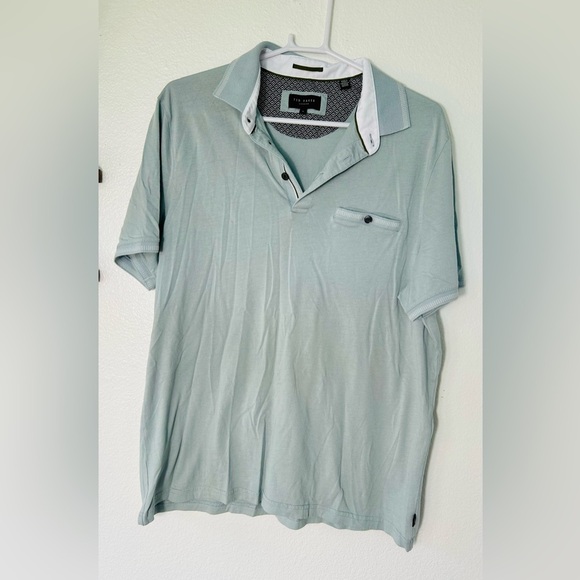 Ted Baker Gray Derry Modern Slim Fit Polo - Picture 2 of 6